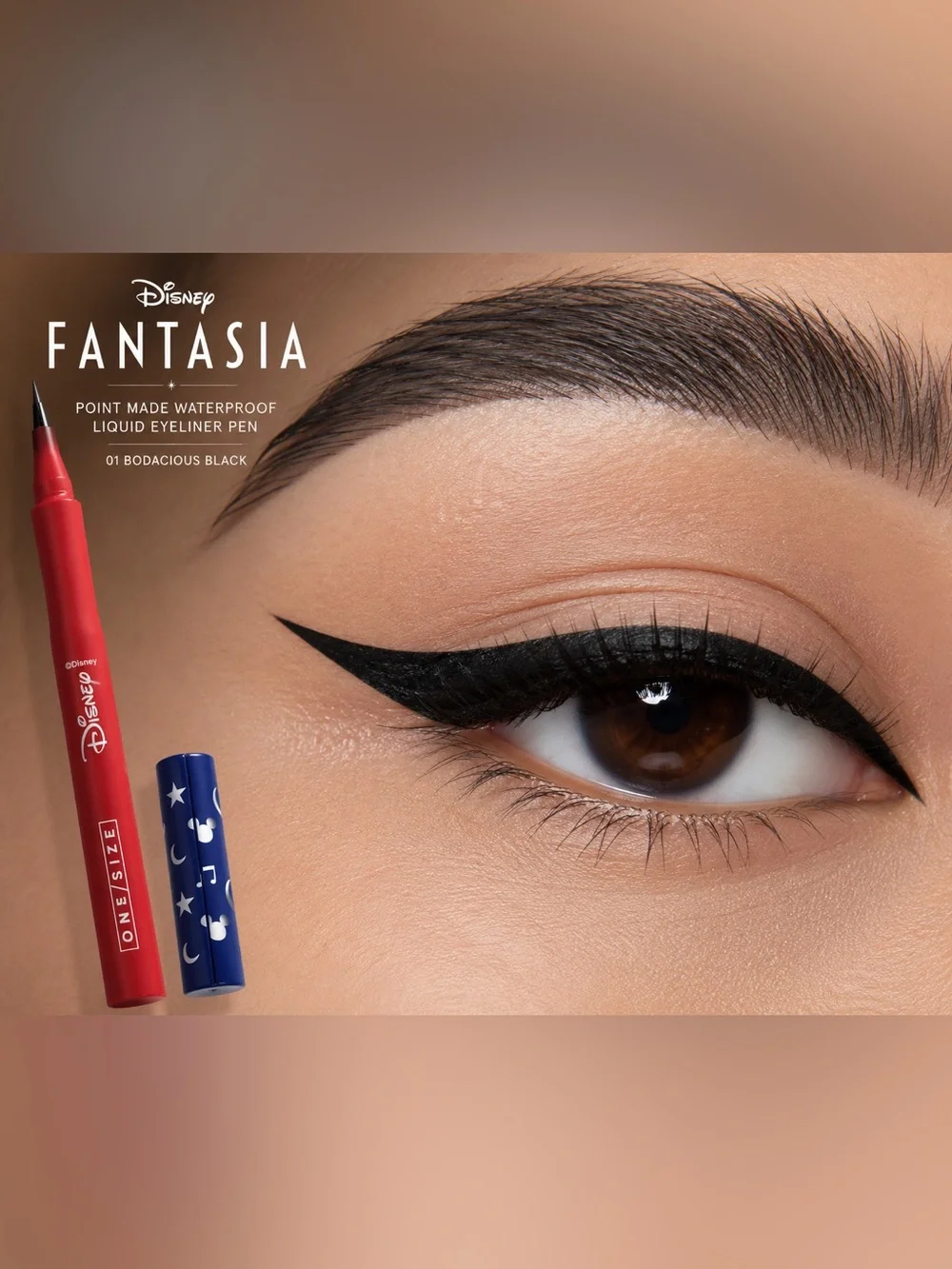 ONE/SIZE Disney Fantasia Point Made Waterproof Liquid Eyeliner Pen Bodacious Blk